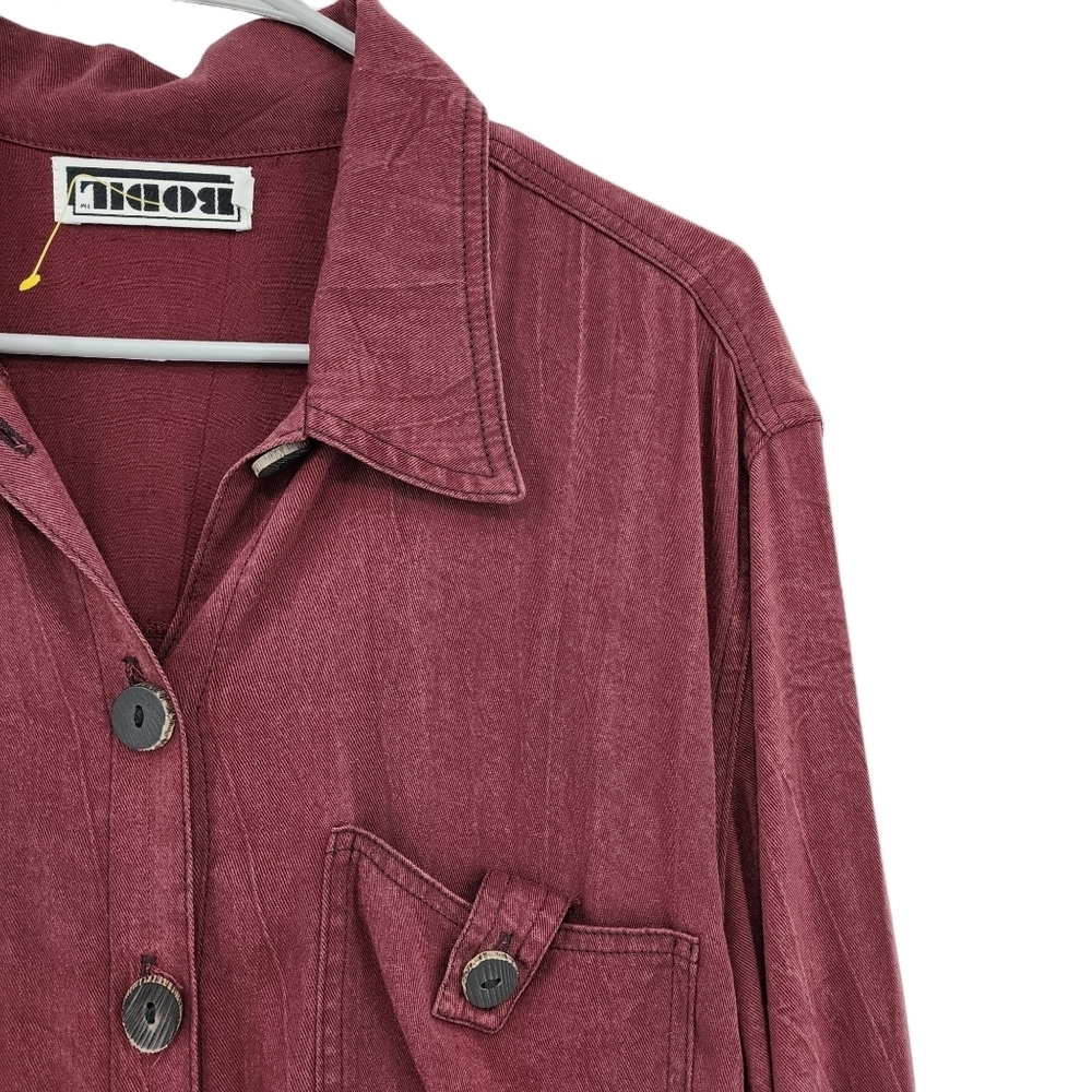 Bodil Women's Buttoned Pockets Button Down Shirt - 1 - Picture 2 of 8
